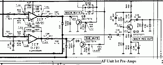 AF Unit 1st Pre-Amp.
