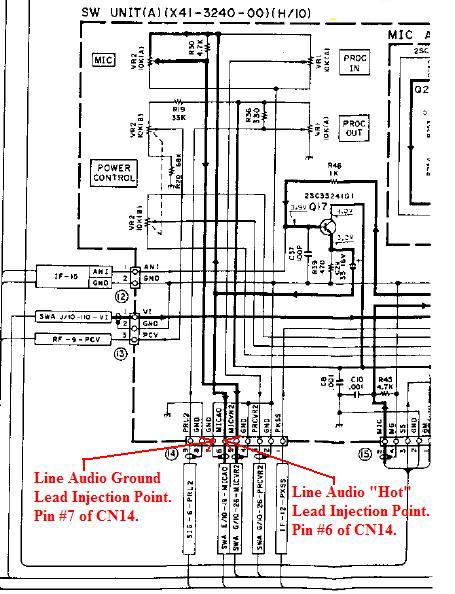 SW Unit(A) Line Audio Injection Point.